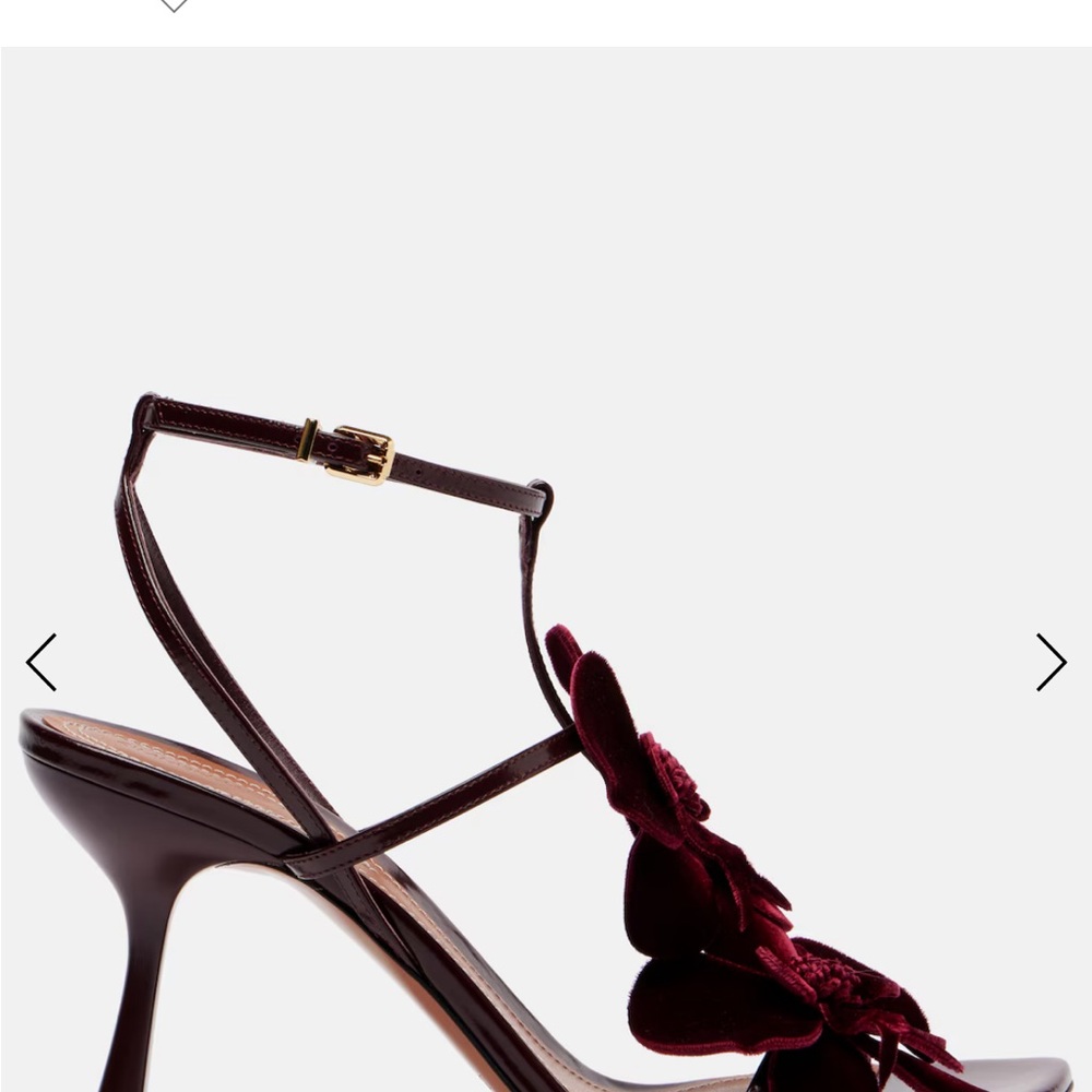 Zimmermann Orchid 85 Floral Appliqué Velvet Sandals (NWT)